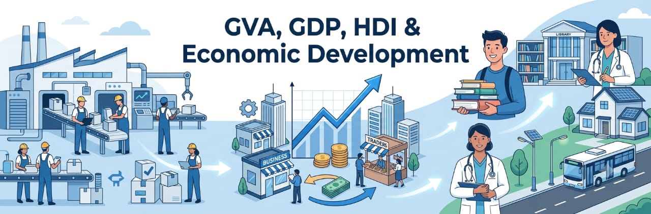 Economics Made Simple: GVA, GDP Measurement, HDI & Economic Development (P2)